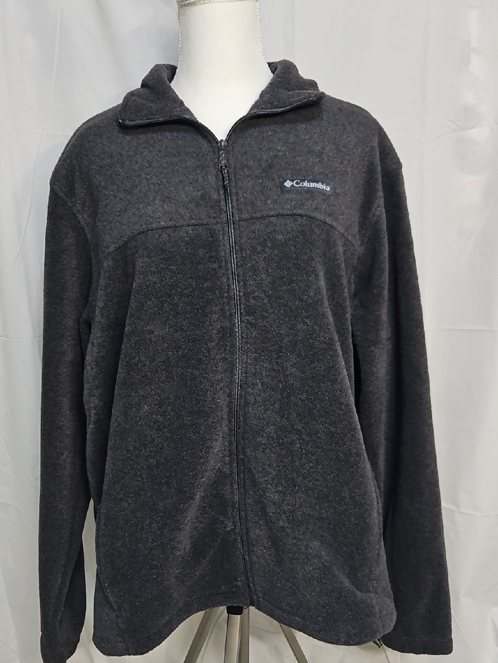 Columbia Charcoal Gray Full-Zip Fleece Jacket